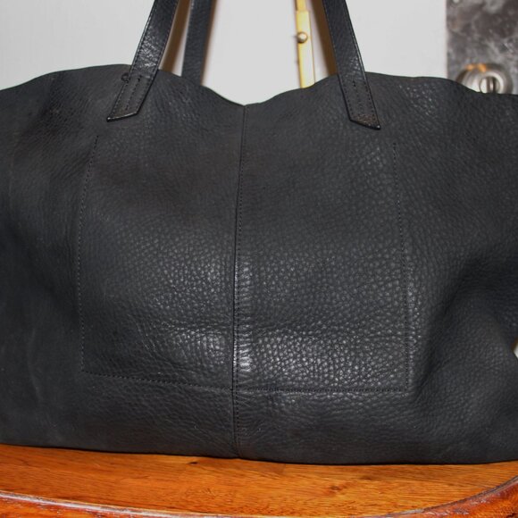 $325 Hobo The Original Journey Nubuck Studded Side Ties Tote Shoulder Bag - Picture 4 of 8